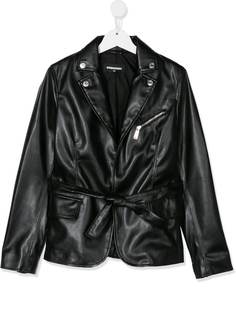 Dsquared2 Kids куртка из искусственной кожи