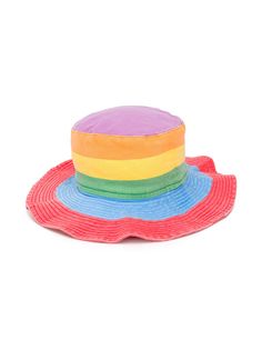 Stella McCartney Kids шляпа в разноцветную полоску