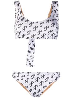 Saks Potts logo print bikini