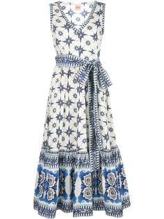 Le Sirenuse платье миди Evelin с принтом