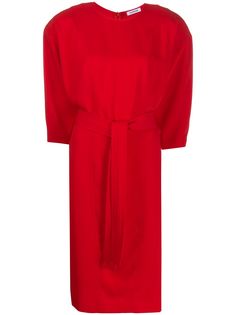 P.A.R.O.S.H. платье миди с поясом