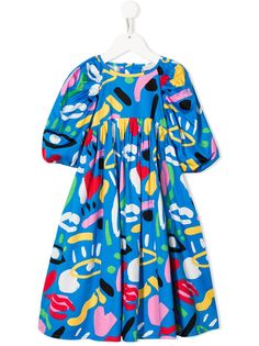 Stella McCartney Kids платье с графичным принтом