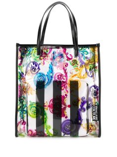 Versace Jeans Couture прозрачная сумка-тоут с принтом Baroque