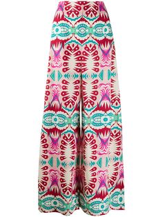Le Sirenuse брюки палаццо с геометричным узором