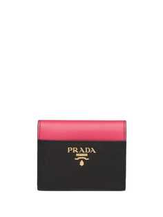 Prada small logo-plaque wallet