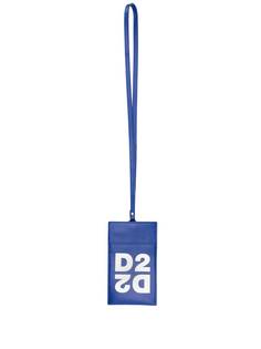 Dsquared2 картхолдер со шнурком на шею и логотипом