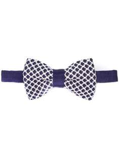 Eredi Chiarini diamond-jacquard bow tie