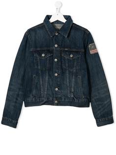 Ralph Lauren Kids джинсовая куртка с нашивкой