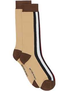 Burberry носки вязки интарсия в полоску Icon Stripe