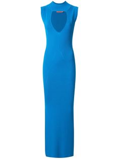 Manning Cartell платье в рубчик с вырезами