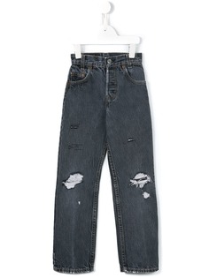 Levis Vintage Kids джинсы с потертой отделкой