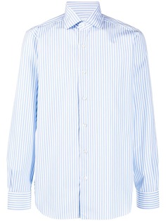 Barba полосатая рубашка с закругленным подолом