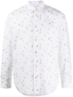 Paul Smith рубашка с длинными рукавами и принтом