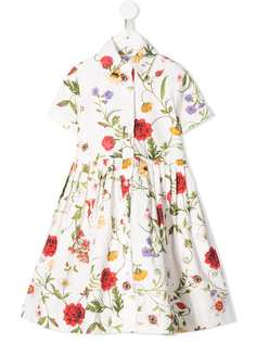 Oscar De La Renta Kids платье с цветочным принтом