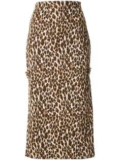 Manning Cartell юбка с завышенной талией и леопардовым принтом