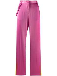 MSGM брюки в полоску с цепочкой