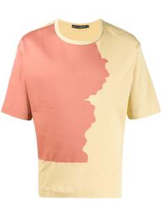 Issey Miyake two-tone cotton T-shirt