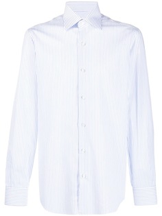 Barba полосатая рубашка с закругленным подолом