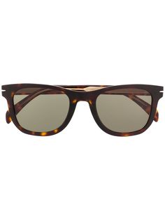 DAVID BECKHAM EYEWEAR солнцезащитные очки в квадратной оправе