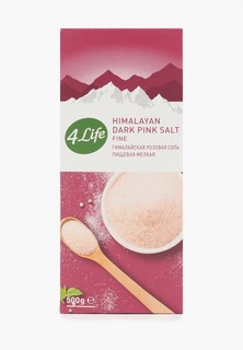 Соль 4Life гималайская розовая пищевая мелкая, 500 гр