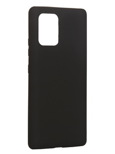 Чехол Brosco для Samsung Galaxy S10 Lite TPU Black Matte SS-S10L-COLOURFUL-BLACK