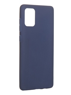 Чехол Brosco для Samsung Galaxy A71 TPU Blue Matte SS-A71-COLOURFUL-BLUE