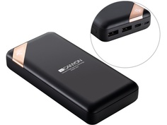 Внешний аккумулятор Canyon Power Bank 20000mAh Black CNE-CPBP20B