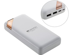 Внешний аккумулятор Canyon Power Bank 20000mAh White CNE-CPBP20W