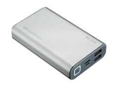 Внешний аккумулятор Canyon Power Bank 10000mAh Silver CND-TPBQC10S