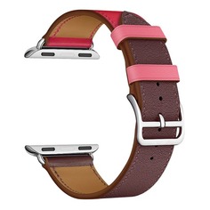 Ремешок Lyambda Maia для Apple Watch Series 3/4/5/6/SE, красный/коричневый [lwa-03-40-brr] Noname