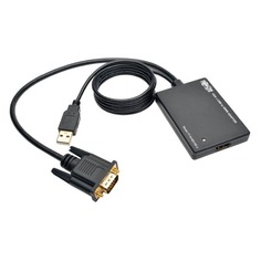 Адаптер аудио-видео Tripp Lite P116-003-HD-U, VGA (m) - HDMI (f) , ver 1.3, 0.15м, ф/фильтр, черный Tripplite