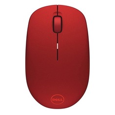 Мышь DELL WM126, оптическая, беспроводная, USB, красный [570-aaqe]