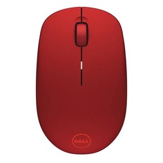 Мышь DELL WM126, оптическая, беспроводная, USB, красный [570-aaqe]