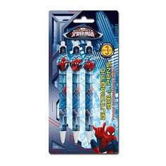 Spider-man Classic Набор из 3-х шариковых ручек с фигурным клипом в блистере Размер 20 х 10 х 1,5 см. Kinderline