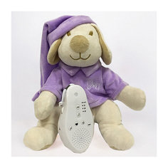 Игрушка для сна Собачка DrЁma BabyDou с белым и розовым шумом, фиолетовый