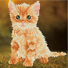 Алмазная мозаика Фрея "Котёнок", 25х25 см Freya