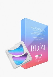 Патчи для глаз Blom Микроигольные BLOM Global Anti - Age с экстрактом красного клевера для омоложения кожи, 4 пары