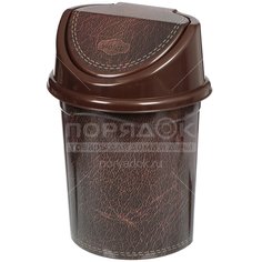 Мусорный контейнер, 8 л, с подвесной крышкой Виолет 0408/94 Кожа Violet