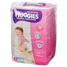 Подгузники детские Huggies Little Walkers для девочек 15 шт, 13-17 кг