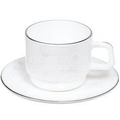 Сервиз чайный из стеклокерамики, 12 предметов, Шалер KFB-190 silver Daniks
