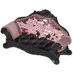 Шкатулка для ювелирных украшений Диван Y6-2150 I.K велюр розовый