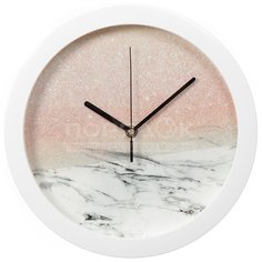 Часы настенные Вега Мрамор с розовым кварцем П1-7/7-556
