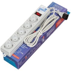 Сетевой фильтр 5 розеток Power Cube SPG-B-6Ext для подключения к UPS, 1.9 м