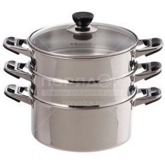 Пароварка из нержавеющей стали Катунь Алтын КТ-243А, 4.5 л