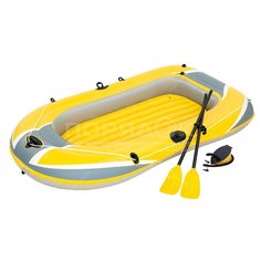 Лодка надувная Bestway Hydro-Force Raft 61083 с веслами и насосом, 228х121 см