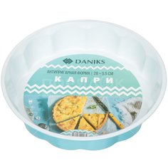 Форма для выпечки с антипригарным покрытием Daniks Капри K-120-CC-310C круглая, 28х5.5 см