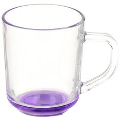 Кружка стеклянная Декостек Колерованное дно Микс 2007-Н, 220 мл