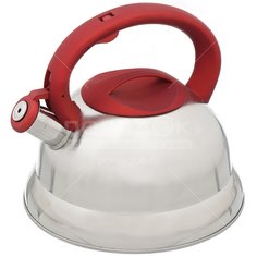 Чайник из нержавеющей стали Daniks MSY-013R со свистком, 3 л