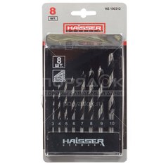 Сверло по дереву Haisser HS100312 8 шт, 3-10 мм