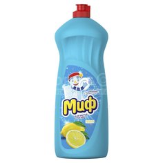 Средство для мытья посуды Миф Лимон, 1000 мл